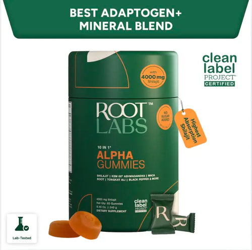 Root Labs Alpha 10-in-1 Shilajit Gummies